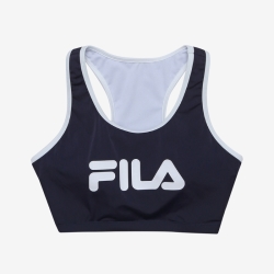 Fila Big Logo Bikini Top - Naisten Uima-asut - Laivastonsininen | FI-19507